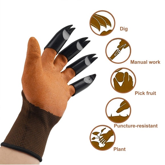 Garden Genie Gloves with Claws Waterproof - Picture 4 of 8